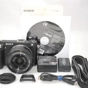 【中古】 ソニー SONY ミラーレス一眼 α NEX-6 パワーズームレンズキット E PZ 16-50mm F3.5-5.6 OSS付属 NEX-6L/B