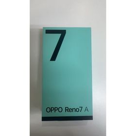 オッポ(OPPO)の中古 OPPO Reno7 A au ブラック simフリー (スマートフォン本体)