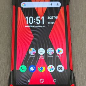 【店頭展示品】TORQUE 5G 128GB レッド au -HD265-