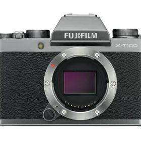 【中古】 FUJIFILM ミラーレス一眼 X-T100ダークシルバー X-T100-DS