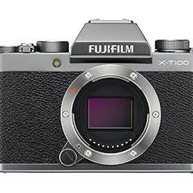 【中古】FUJIFILM ミラーレス一眼 X-T100ダークシルバー X-T100-DS