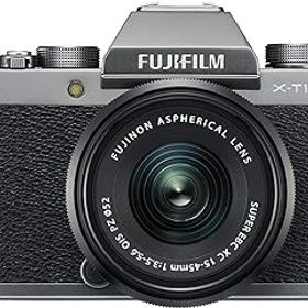 【中古】富士フイルム(FUJIFILM) ミラーレス一眼 X-T100レンズキット ダークシルバー X-T100LK-DS