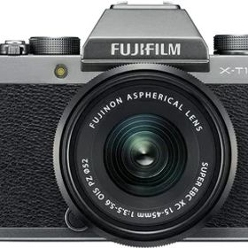 【中古】 富士フイルム(FUJIFILM) ミラーレス一眼 X-T100レンズキット ダークシルバー X-T100LK-DS