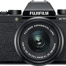 【中古】富士フイルム(FUJIFILM) ミラーレス一眼 X-T100レンズキット ブラック X-T100LK-B