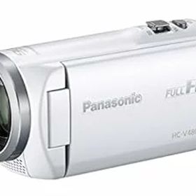 【中古】パナソニック HDビデオカメラ V480MS 32GB 高倍率90倍ズーム ホワイト HC-V480MS-W
