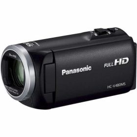 【中古】パナソニック Panasonic HDビデオカメラ V480MS 32GB 高倍率90倍ズーム ブラック HC-V480MS-K当店保証30日間 人気モデル 高画質 売れ筋