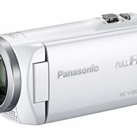 パナソニック HDビデオカメラ V480MS 32GB 高倍率90倍ズーム ホワイト HC-V480MS-W