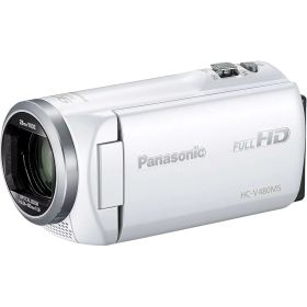 【整備済み品】 Panasonic パナソニック HD ビデオカメラ V480MS 32GB 高倍率 90倍ズーム ホワイト 白 HC-V480MS-W デジタル ハイビジョンカメラ 180日保証