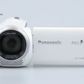 【中古】Panasonic パナソニック HC-V480MS ホワイト デジタルハイビジョンビデオカメラ 元箱付き