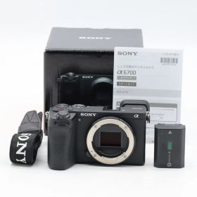 SONY α6700 ボディ｜APS-C ミラーレス一眼｜高性能AF・動画撮影対応・小型高性能 ソニーEマウント【中古】