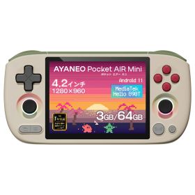 AYANEO Pocket Air Mini Androidゲーム機 MediaTek Helio G90T 3GB+64GB レトロパワー