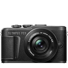 【中古】(非常に良い)OLYMPUS ミラーレス一眼カメラ PEN E-PL10 14-42mm EZレンズキット ブラック