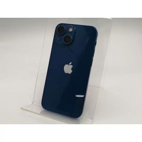 【中古】【赤ロム保証あり】Apple au 【SIMフリー】 iPhone 13 mini 128GB ブルー MLJH3J/A【大阪本店】保証期間1ヶ月【ランクC】