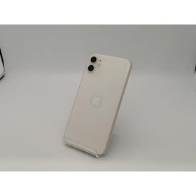【中古】Apple docomo 【SIMロック解除済み】 iPhone 11 64GB ホワイト MWLU2J/A【広島本通】保証期間１ヶ月【ランクC】