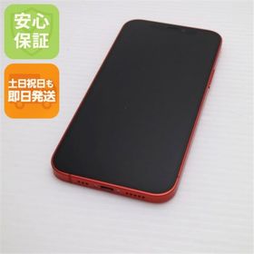 アイフォーン(iPhone)の超美品 SIMフリー iPhone12 256GB レッド M777(スマートフォン本体)