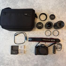 【レンズ3本付】Canon EOS Kiss X6i デジタル一眼レフカメラ