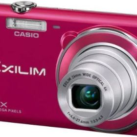 【中古】CASIO デジタルカメラ EXILIM 1610万画素 6倍 レッド EX-ZS20RD
