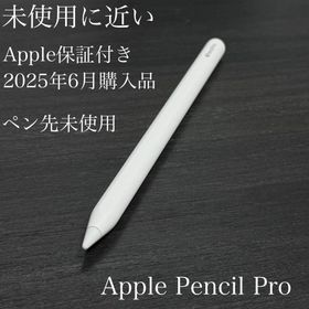 アップル(Apple)の未使用に近 ペン先未使用 保証 25年6月購入 Apple Pencil Pro(PC周辺機器)
