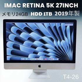 アップル(Apple)の【大画面】iMac Retina 5K 27インチ 2019 / メモリ24GB(ディスプレイ)