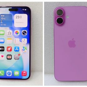 8-5 Apple iPhone16Plus 128GB 本体 日本国内販売モデル ピンク 本体 SIMフリー バッテリー容量96％【中古品】