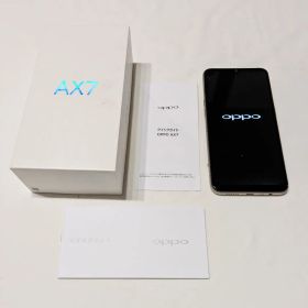 OPPO AX7 64GB ほぼ未使用 初期化済 箱・ 説明書あり