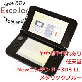 [bn:18] 任天堂 Newニンテンドー3DS LL メタリックブルー 液晶画面黄ばみ