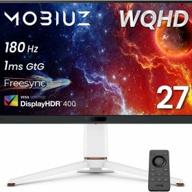 ベンキュージャパン BenQ MOBIUZ EX271Q ゲーミングモニター (27インチ/WQHD/180Hz/1ms/HDR 400/PixSoulエンジン搭載/ESS DAC搭載/FreeSync Premium/輝度自動調整(B.I.+ Gen2)搭載)