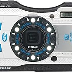 【中古】PENTAX 防水デジタルカメラ PENTAX WG-3 ホワイトブルー 1cmマクロ マクロスタンド付属保証なし LEDライト PENTAX WG-3WHBL 12725