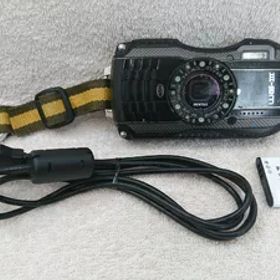 【中古】 PENTAX 防水デジタルカメラ PENTAX WG-3 ブラック 1cmマクロ マクロスタンド付属 LEDライト PENTAX WG-3BK 12685