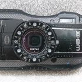 【中古】PENTAX 防水デジタルカメラ PENTAX WG-3 ブラック 1cmマクロ マクロスタンド付属 LEDライト PENTAX WG-3BK 12685