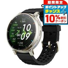 ＼2000円OFF+さらに13倍／ アマズフィット アクティブ 3 プレミアム 充電式クォーツ スマートウォッチ ブランド メンズ レディース ランニングウォッチ Bluetooth Amazfit SP170082-C248 デジタル ブラック 黒