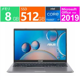 新品開封未使用 ASUS X515EA X515EA-BQI7YAWS [スレートグレー] 15.6 型(インチ) 第11世代 インテル Core i7 1165G7(Tiger Lake) 2.8GHz/4コア メモリ：8GB SSD：512GB Windows 11 Home 64bit Microsoft Office Home and Business 2019