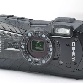 【中古】【1ヶ月保証】 リコー RICOH WG-50 ブラック 防水14m耐ショック1.6m耐寒-10度 RICOH WG-50 BK 防水デジタルカメラ