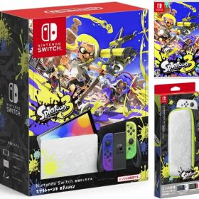 【無料ラッピング対応】Nintendo Switch（有機ELモデル） スプラトゥーン3エディション+ スプラトゥーン3 -Switch～（ソフト）+キャリングケース スプラトゥーン3エディション(画面保護シート付き)任天堂スイッチ 本体クリスマスラッピング