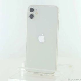 【中古】Apple(アップル) iPhone11 64GB ホワイト MWLU2J／A SIMフリー 【262-ud】