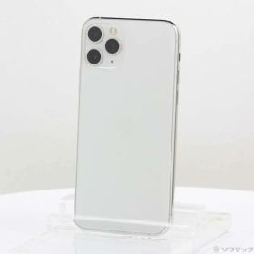 【中古】Apple(アップル) iPhone11 Pro 64GB シルバー MWC32J／A SoftBank 【371-ud】