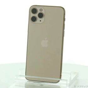 【中古】Apple(アップル) iPhone11 Pro 64GB ゴールド MWC52J／A SoftBank 【198-ud】