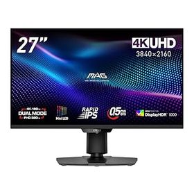 【中古】MSI デュアルモードゲーミングモニター MAG 274UPDF E16M 27インチ/4K UHD/RAPID IPSパネル(Mini LED)/160Hz /0.5ms（GTG）/HDMI 2.1/DP1.4a/Ada