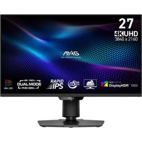 MAG 274UPDF E16M 27インチ 4K ゲーミングモニター 160Hz 0.5ms(GTG) RapidIPS 1152ゾーンminiLED 量子ドット