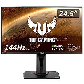 【中古】（非常に良い）ASUS TUF Gaming ゲーミングモニター VG259Q 24.5インチ フルHD IPS 144Hz 1ms HDMI×2 ポートDP Adaptive-sync ELMB