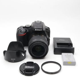 Nikon D5600 AF-P 18-55 VR レンズキット ブラック 〔NIKON F マウント〕