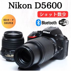 ❤️美品❤️ショット数少❤️Wi-Fi搭載 Nikon D5600 ダブルレンズ