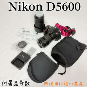 【極美品】Nikon D5600 デジタル一眼レフ 2416万画素 軽量ボディ バリアングル液晶 スマホ連携 Wi-Fi対応 Bluetooth対応 初心者向け 高画質撮影