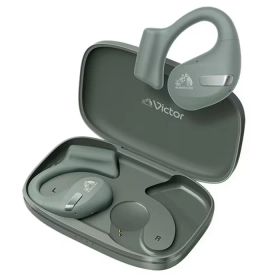 ビクター フックタイプ完全ワイヤレスイヤホン nearphones HA-NP50T-G セージグリーン Victor JVC オープンイヤーイヤホン 耳掛けスタイル IPX4 防滴仕様 耳をふさがない ながら聴き マルチポイント【送料無料】【KK9N0D18P】