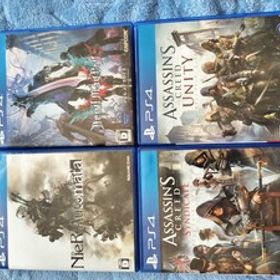 美品 PS4 4本セット ニーアオートマタ NieR:Automata デビルメイクライ5 アサシンクリード ユニティ シンジケート 動作確認済
