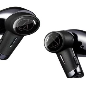 オーディオテクニカ ATH-TWX9MK2 BK(E) ノイズキャンセリング ワイヤレスイヤホン Bluetooth 完全ワイヤレス マイク付 最大約18.5時間再生 ワイヤレス充電対応 マルチポイント 深紫外線除菌システム 通話品質強化 低遅延モード IPX4 防滴性能 aptX adaptive AAC ブラック オ