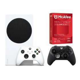 【セット商品】Xbox Series S 512GB ゲーム機本体 ＋ Xbox Elite ワイヤレス コントローラー シリーズ 2 + マカフィー リブセーフ 3年版 同時購入版 MLS33JNRURDAM