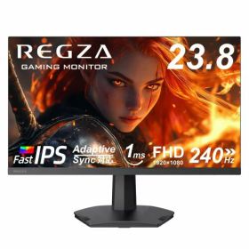 REGZA ゲーミングモニター 23.8インチ FHD 240Hz 1ms(GTG) HDR10 Fast IPSパネル Adaptive Sync HDMI対応 RM-G245R