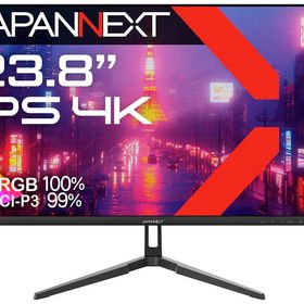 JAPANNEXT ジャパンネクスト 4K対応 23.8型液晶ディスプレイ/HDMI×2、DP×1/ブラック/スピーカー有/2年保証 JN-IPS238U
