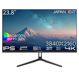 JAPANNEXT ジャパンネクスト IPSパネル採用 4K対応23.8型ワイド液晶ディスプレイ 65W給電 2年保証 JN-IPS238U-C6